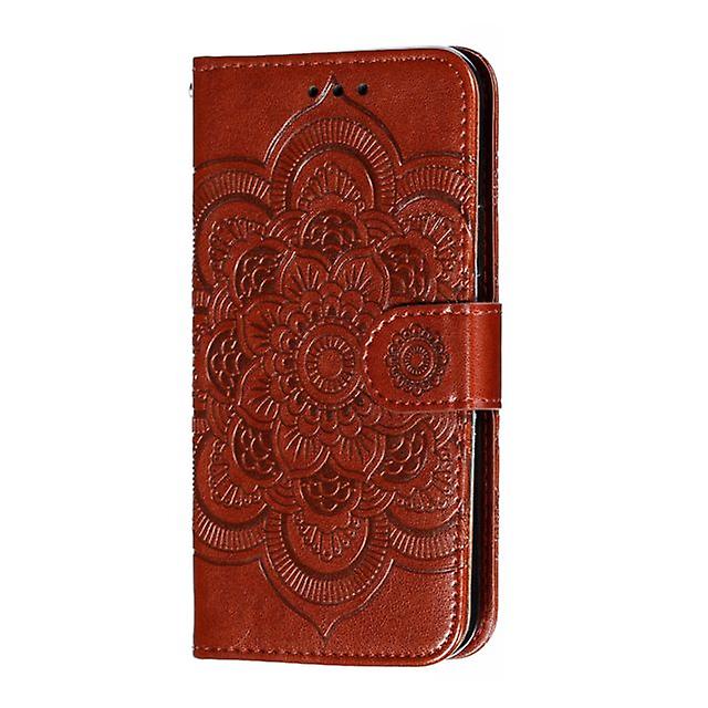 Huawei P30 Pro / P30 Plus Multifunctional Flower Case Cover - Brown