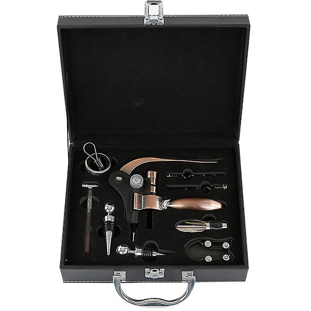 Wine Opener Set Premium Leather Box Rabbit Corkscrew Wine Opener,wine Pourer