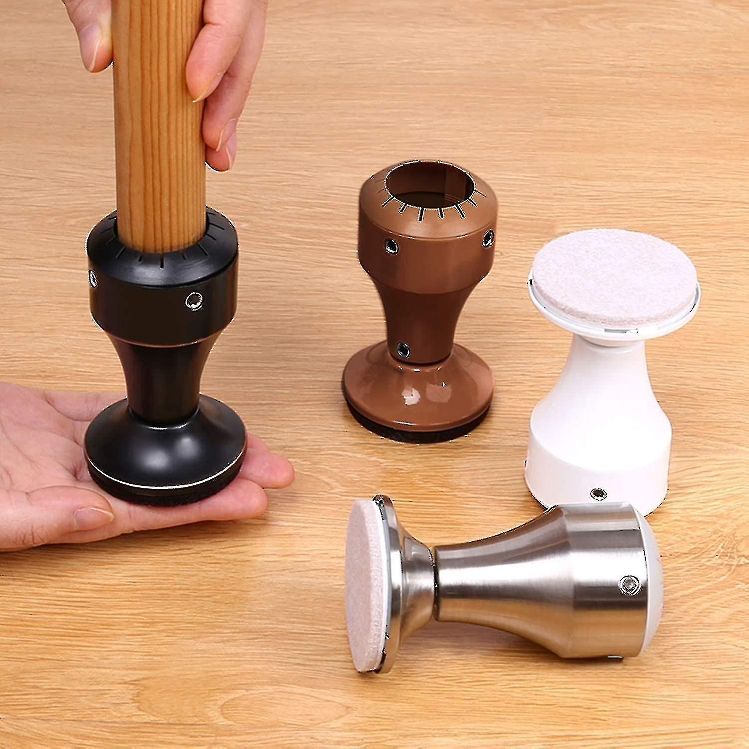 家具ライザー、高さ調節可能7-10 cm、椅子テーブルソファテーブル脚直径1-1 / 8 "-1-5 / 8"、シルバー