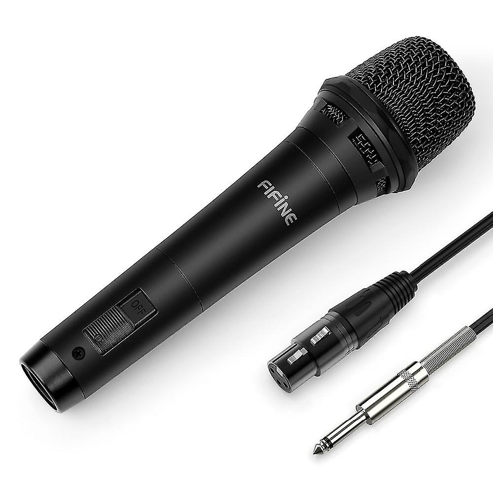 Fifine Dynamic Vocal Cardioid Handheld Microphone With On/off Switch For Tecahing Meeting Karaoke Li