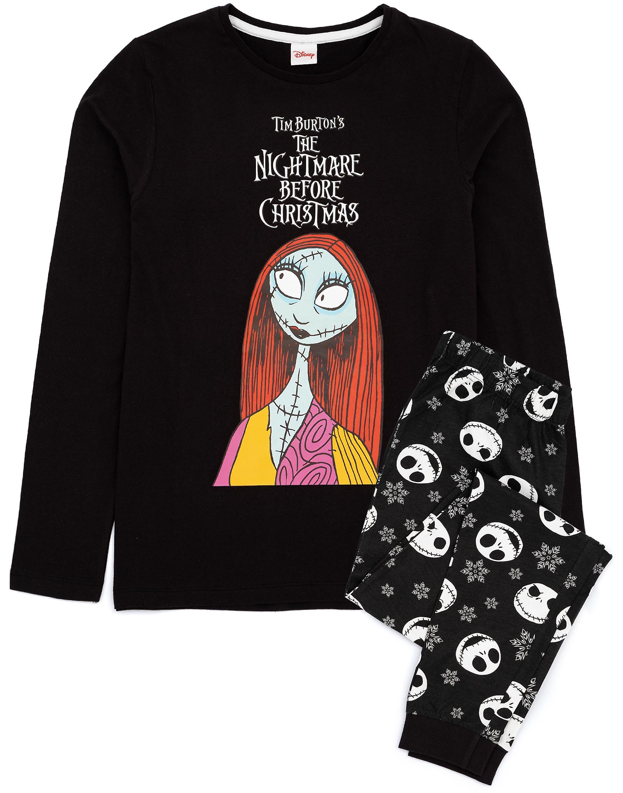 Disney x The Nightmare Before Christmas Womens Long Sleeve Long Leg Pyjama Set Multicoloured