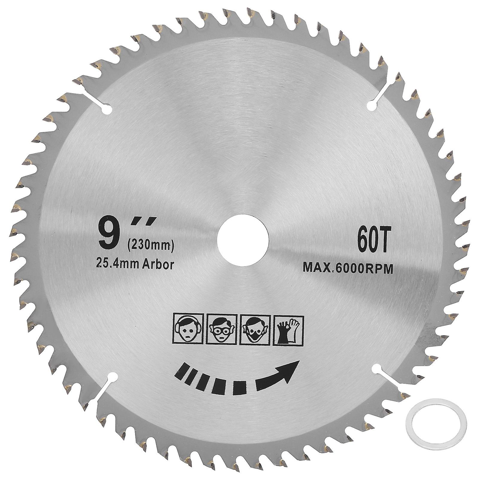 Circular Saw Blade Cemented Carbide Woodworking Saw Blade Accessory 9 x 60T 230mm