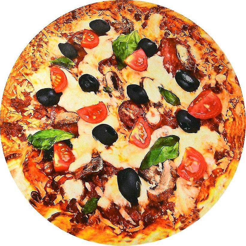 180cm Pizza Blanket Double Sided Burrito Blanket(Tomato Style), Soft and Cozy Novelty Pizza Blanket