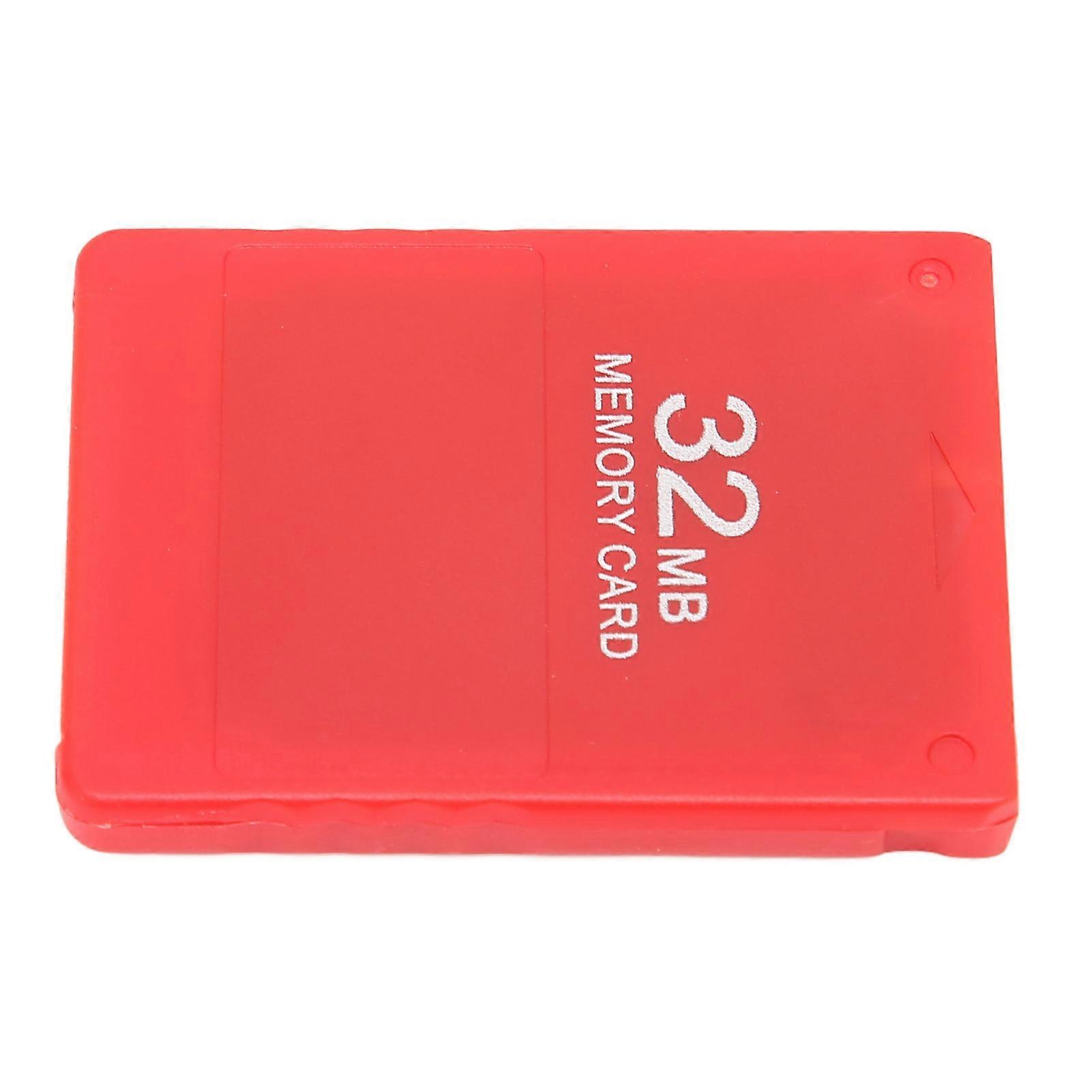 32MB Game Console Memory Card High Speed FMCB1.966 Gaming External Data Card for PS2Red