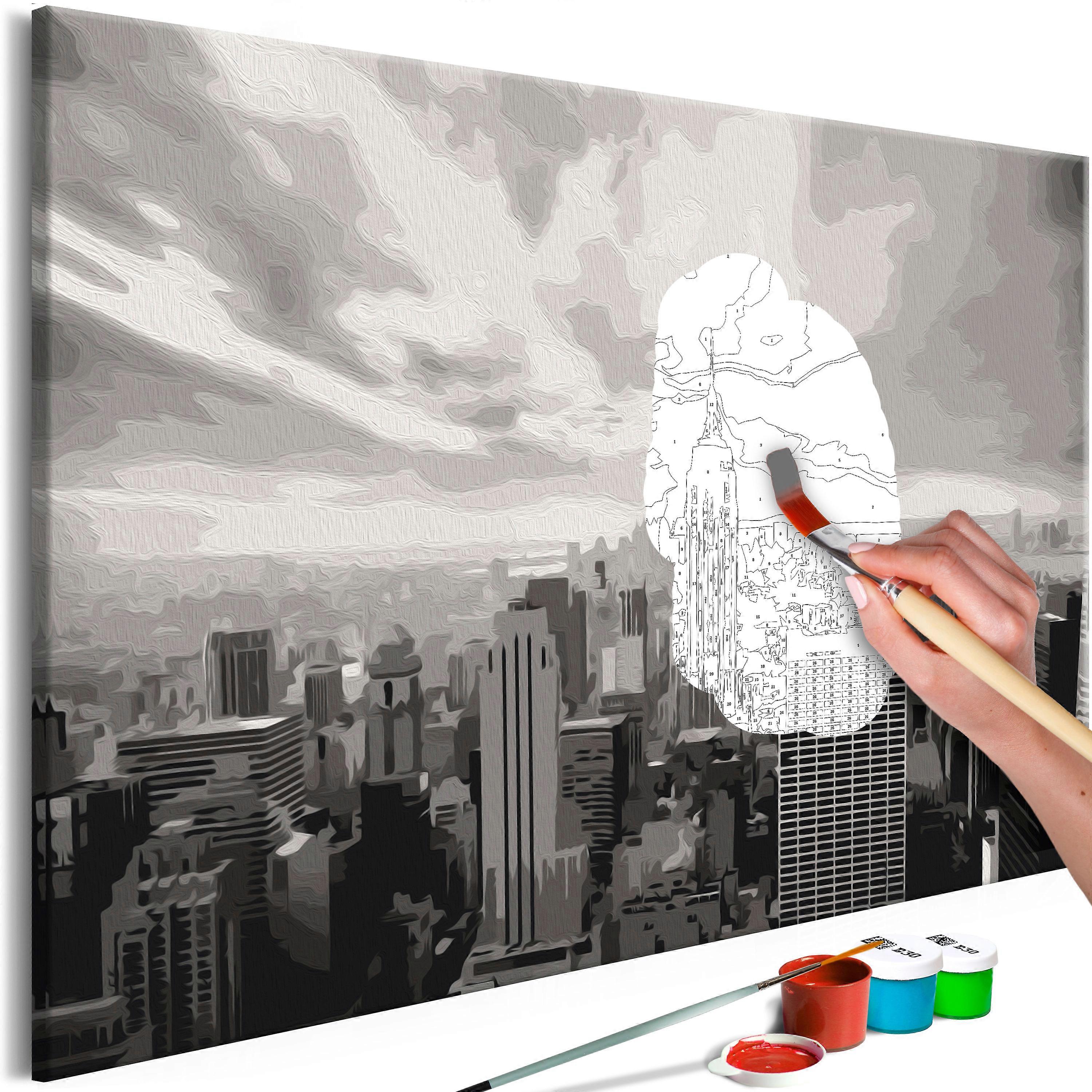 Kit Pintar por Números - Cinza Nova York
