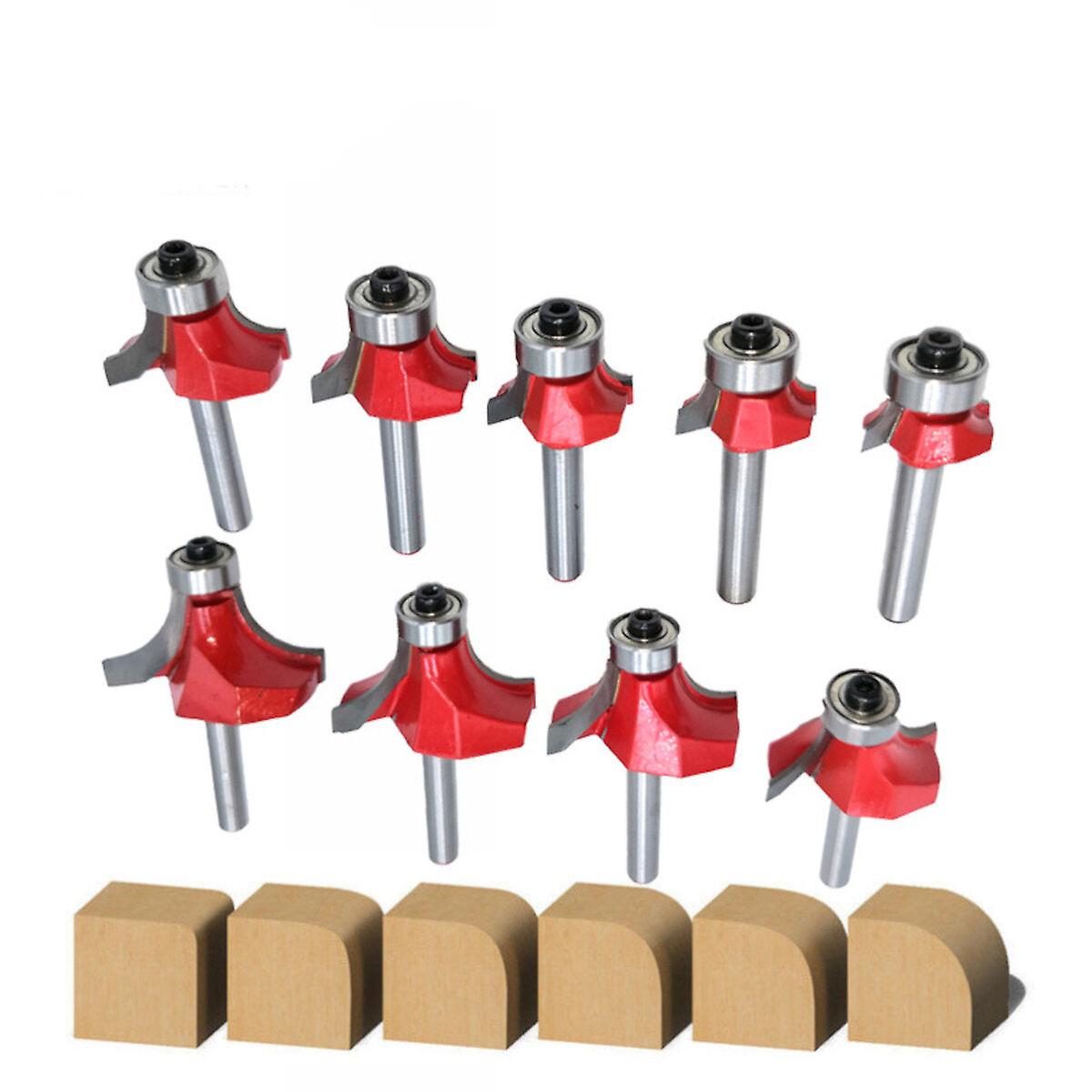 6Mm Shank Corner Round Over Router Bit With Bearing Cleaning Flush Milling Cutter For Wood Woodworking Tool