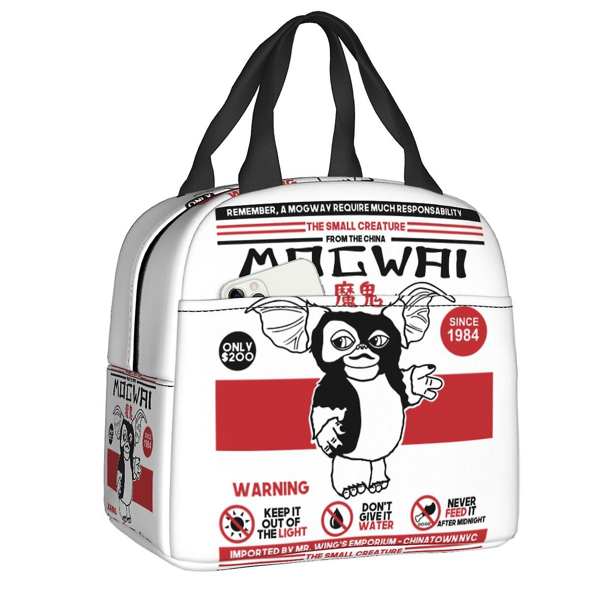 Gizmo Mogwai Gremlins حقيبة الغداء النساء Resuable برودة الحرارية معزول صندوق الغداء للتخييم في الهواء الطلق نزهة الغذاء حمل أكياس
