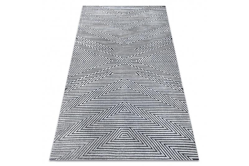 Carpet Structural SIERRA G5013 Flat woven grey - zigzag, ethnic