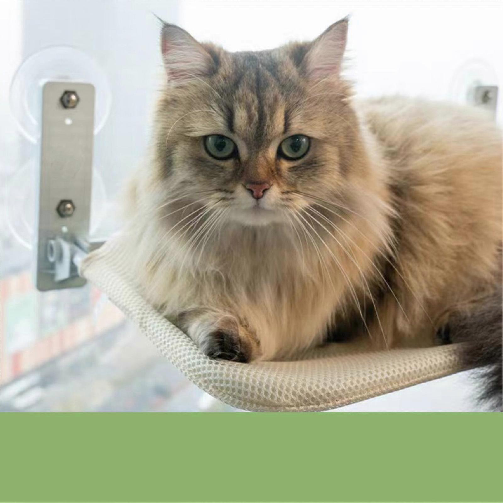 Cat Window Hammock Foldable Knitmesh Perch 44.1lb Load Bearing