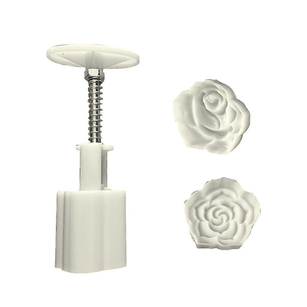 Rose Lotus Moon Cake Mold Household Mung Bean Cake Model Printed with Embossed