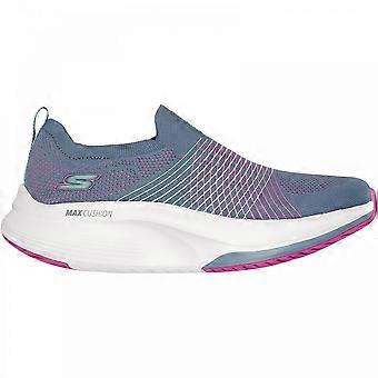 Women's Skechers GO WALK Max Walker  - Sally | Charcoal/Purple | Womens Classic Comfort Trainers