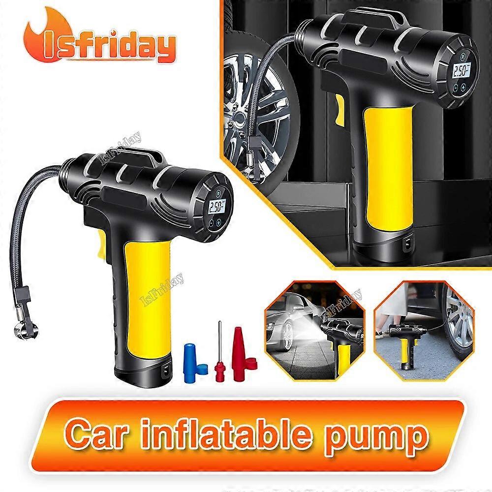 Autoreifen aufblasbare Pumpe tragbarer Autoluftkompressor Digitalanzeige für Autos Motorräder Fahrrad Boot Reifen Inflato FN9U2284