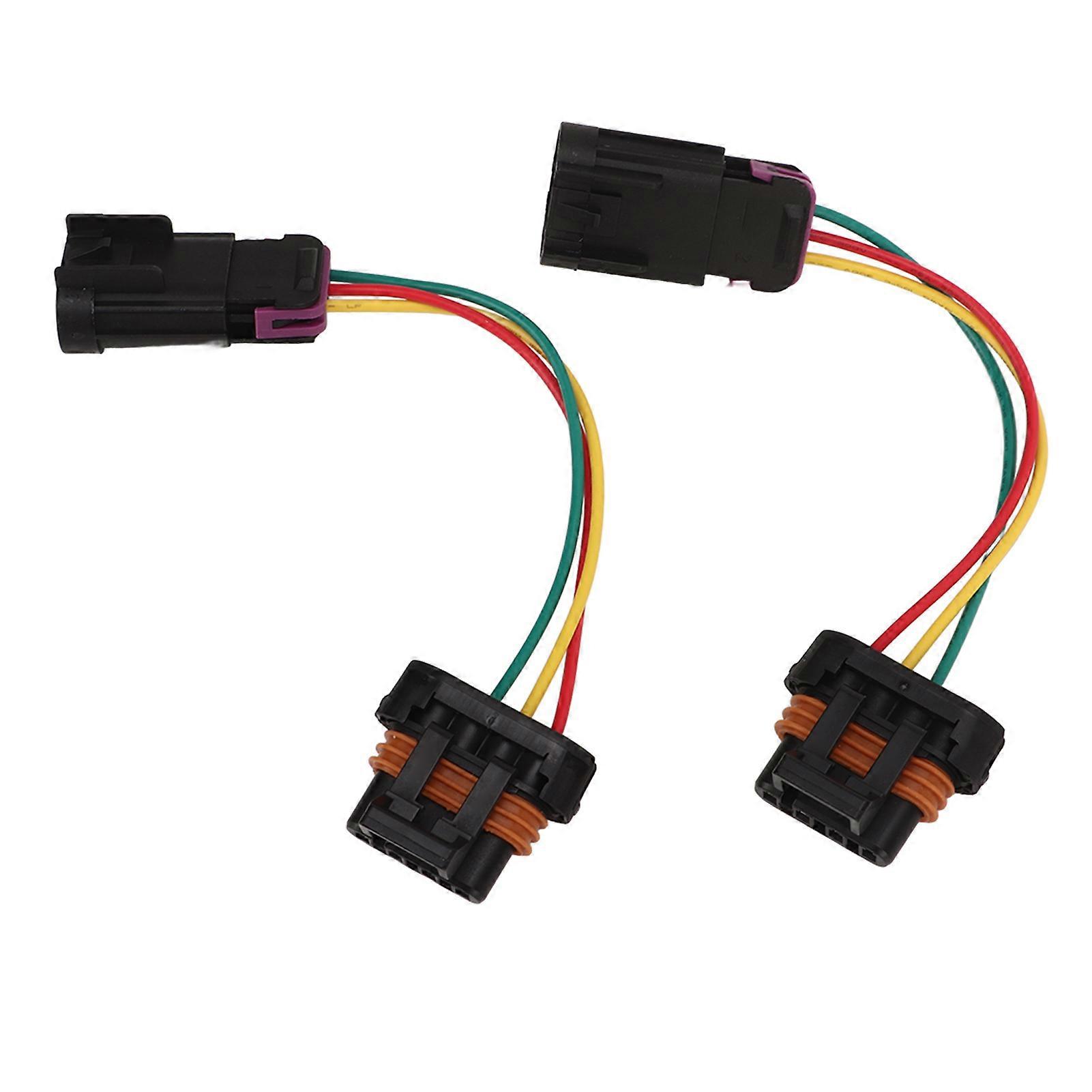 2 Pcs Phare Conversion Fil Harnais ABS Plastique Remplacement pour Polaris Rzr 800 2011 ?2014