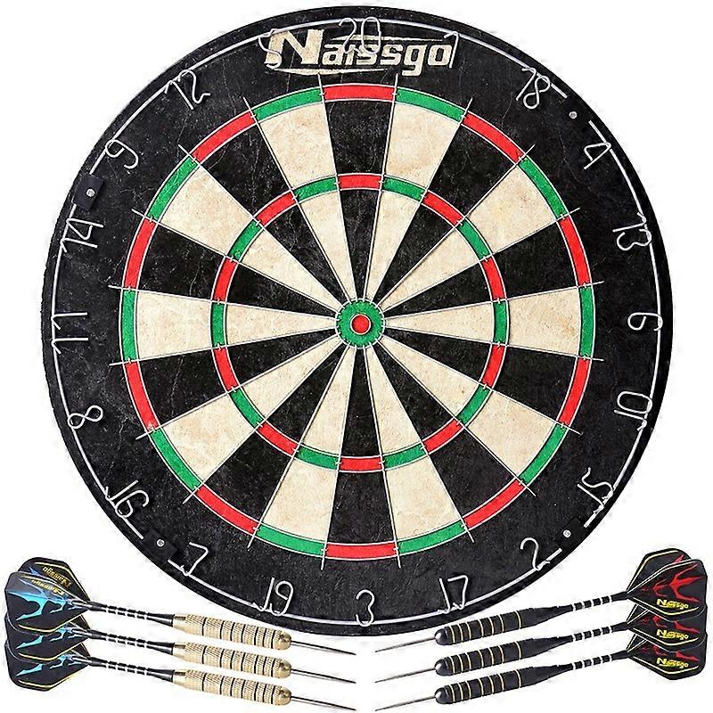 Runde Netzscheibe Qiongma Dartscheibe 18inch Wettkampf Dartscheibe mit 6 Darts Darts Hanf Targ