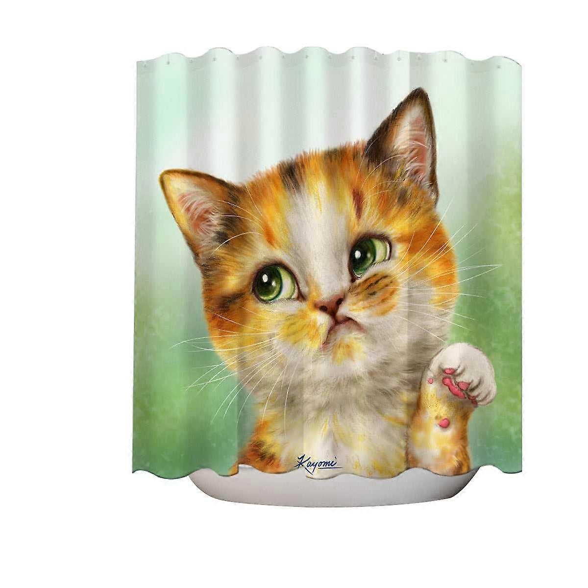Funny Cats Whatever the Unsatisfied Kitten Shower Curtain