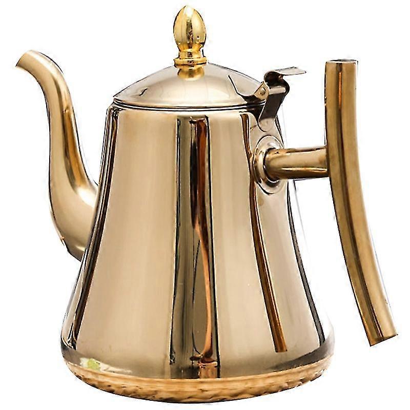 Stainless Steel Teapot,2l Tea Kettle With Removable Infuser