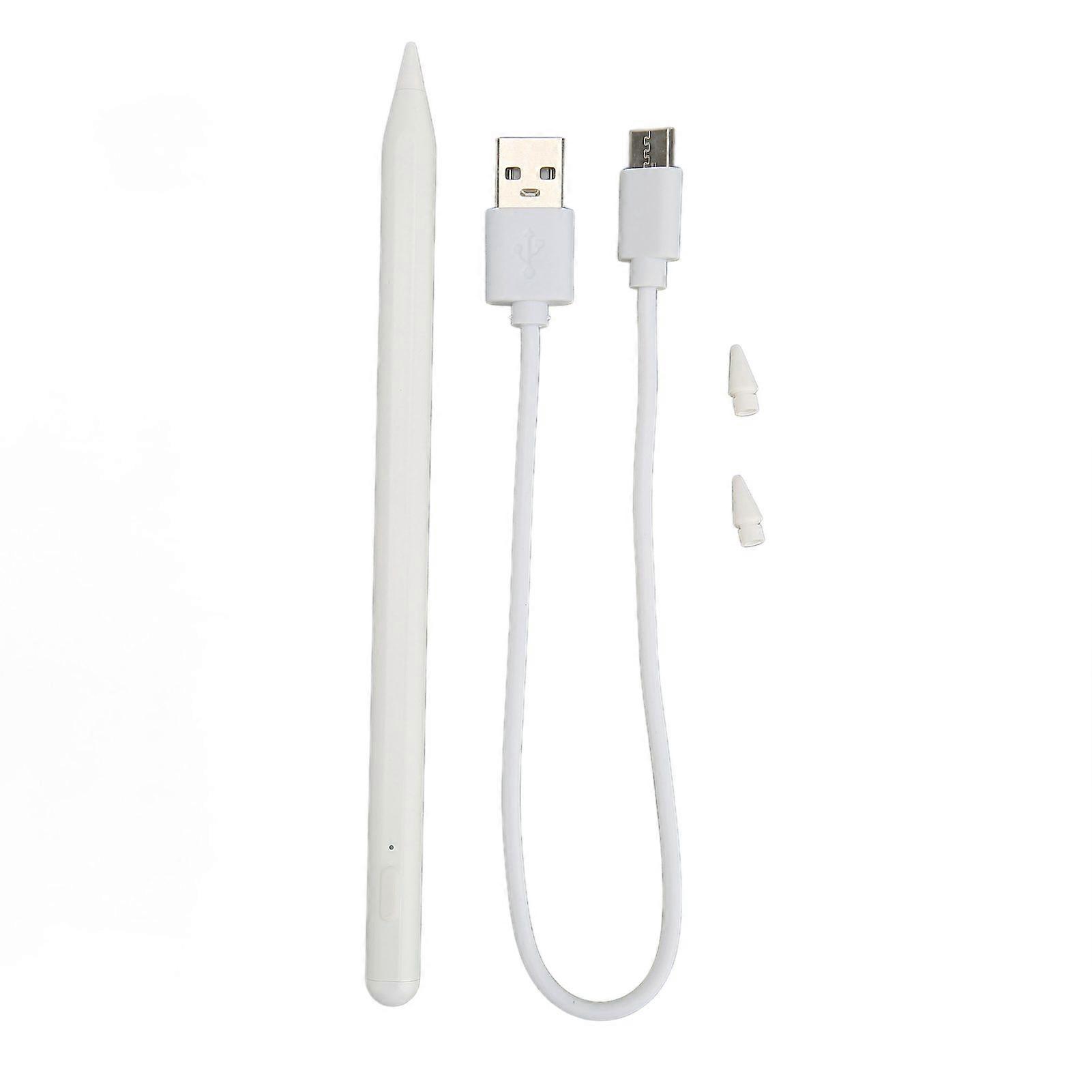Tablet Stylus Pen Magnetic Adsorption Real Time Power Display Matte Touch Screen Pen with 2 Interchangeable Nibs