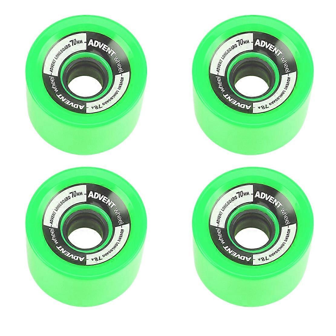 4Pcs Skateboard Wheels 70X51Mm 78A Solid Roller Skating Wheels Longboard Wheels Riding Longboarding