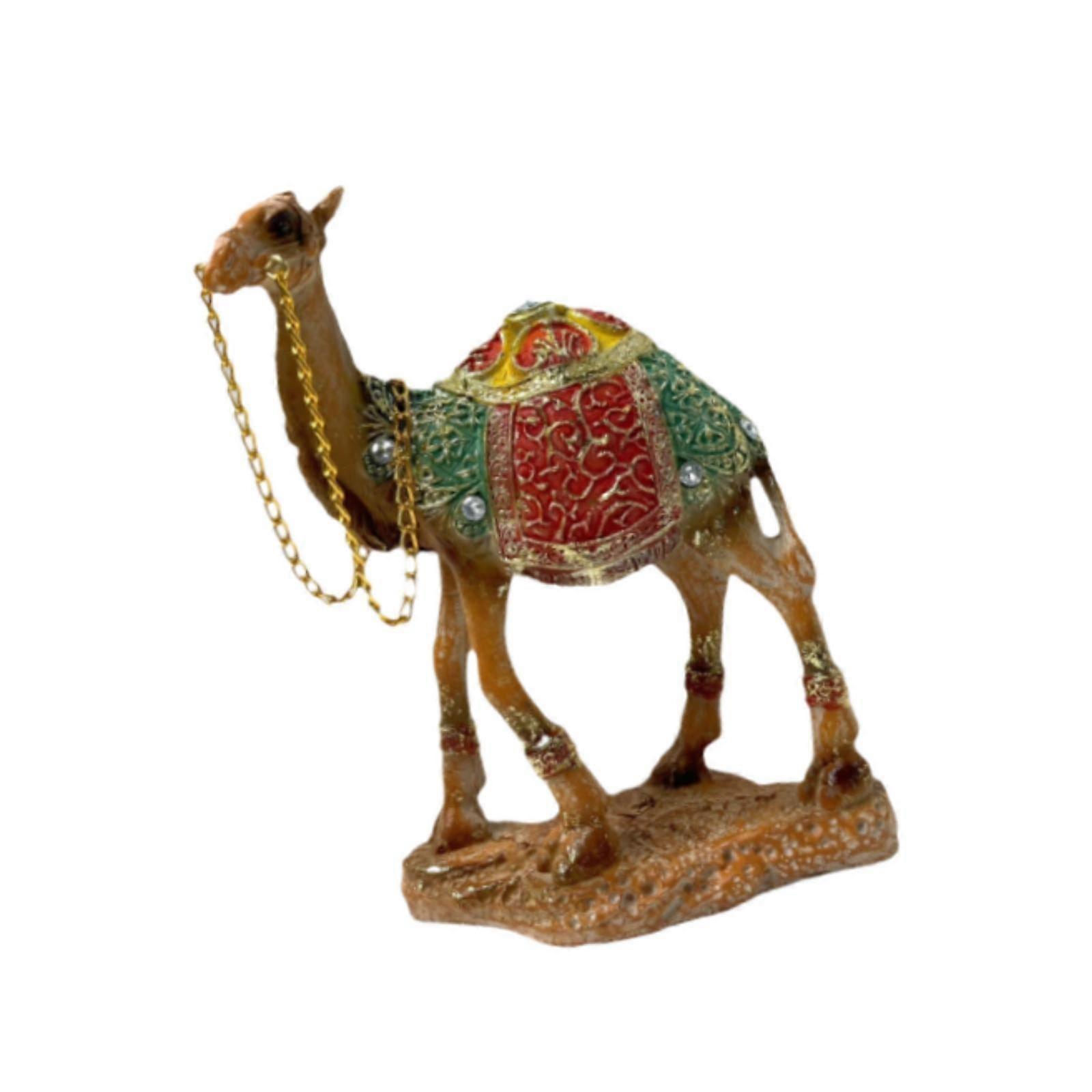 Camel Statue Resin Middle East Animal Sculpture for Office Bedroom Bookshelf Right