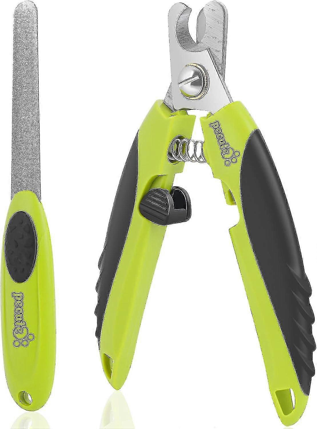 Pecute 2 في 1 القط مسمار المقص ، مخلب المقص مع ملف الأظافر ، مقص مسمار المهنية والآمنة ، للقطط الكبيرة والمتوسطة والصغيرة