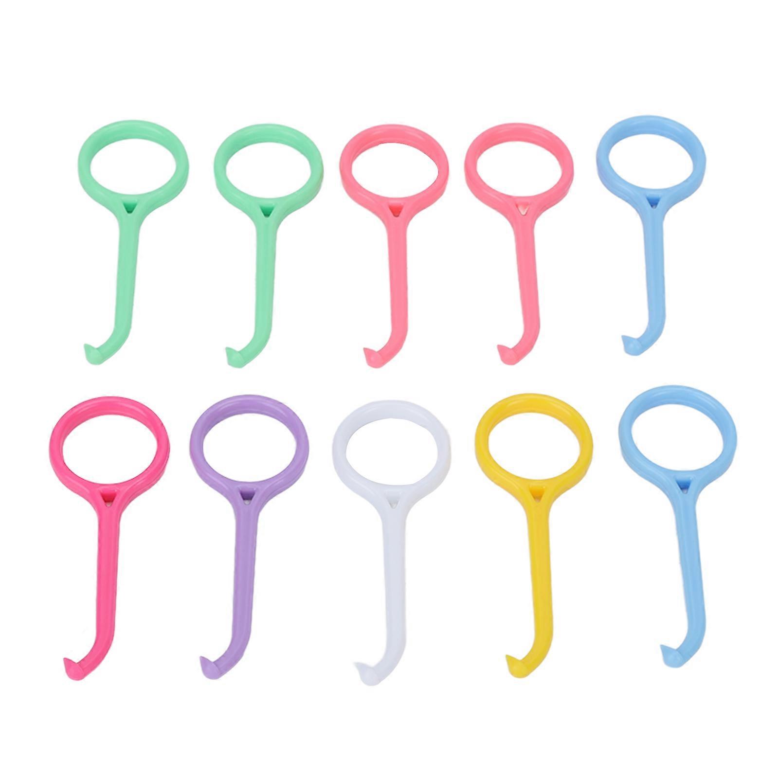 10 قطع من أدوات إزالة التقويم الشفاف صغيرة الحجم وسهلة التركيب للعناية بالفم وتقويم الأسنان ومزيل المثبتات