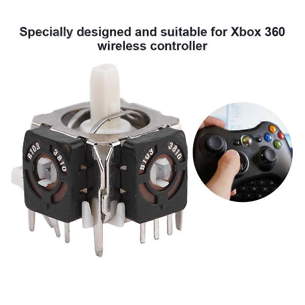 5 Pcs Analog Stick 3D Joystick Replacement for Xbox 360 Wireless Controller