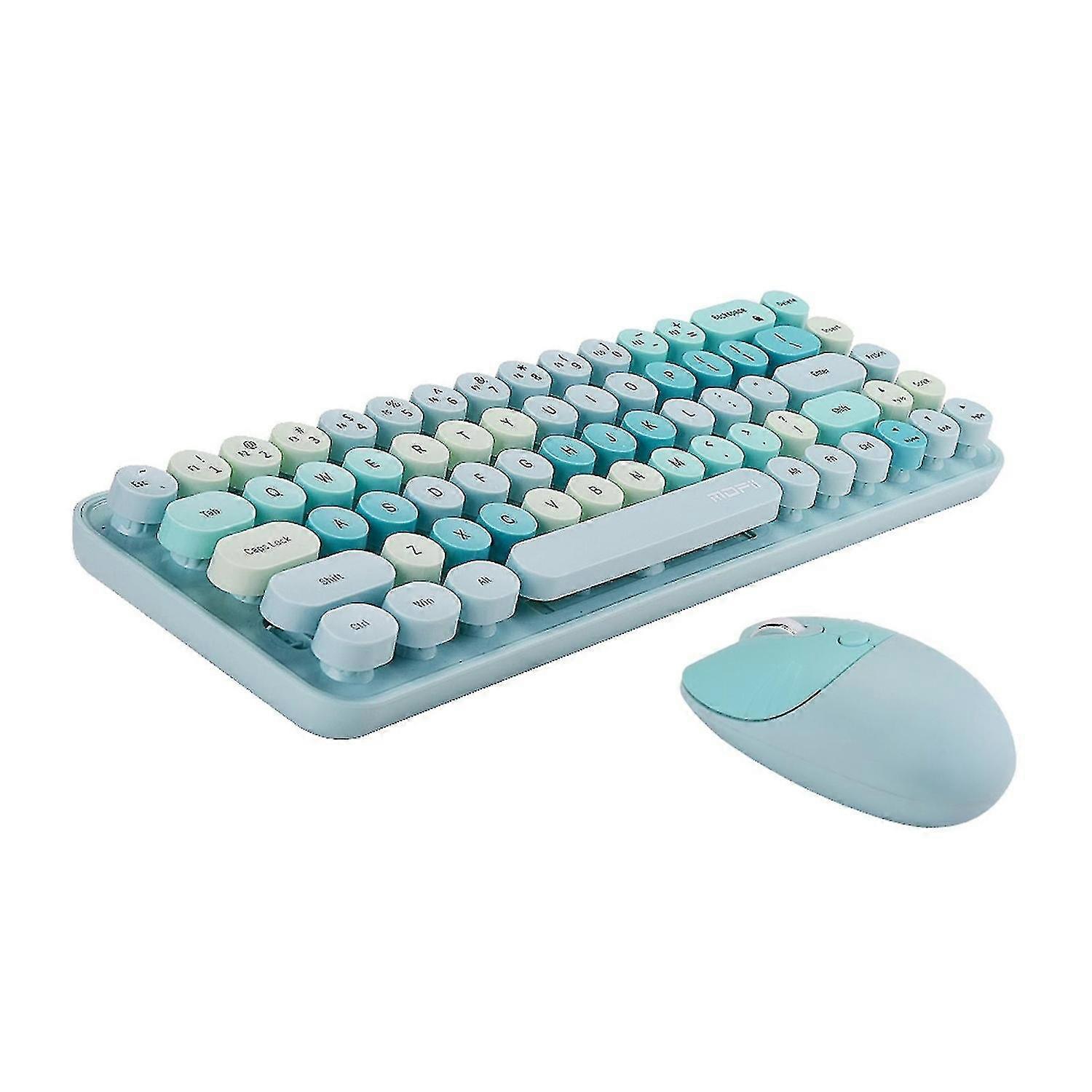2.4ghz 68keys Clavier de machine à écrire sans fil avec souris 3 Dpi pour ordinateur portable de bureau
