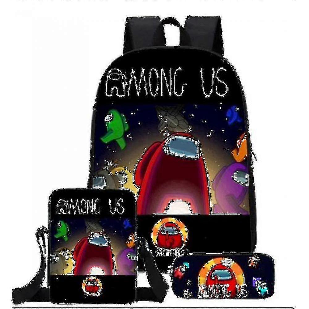 Among Us Three-piece School Bag Elementary School Backpack,2024 Ping