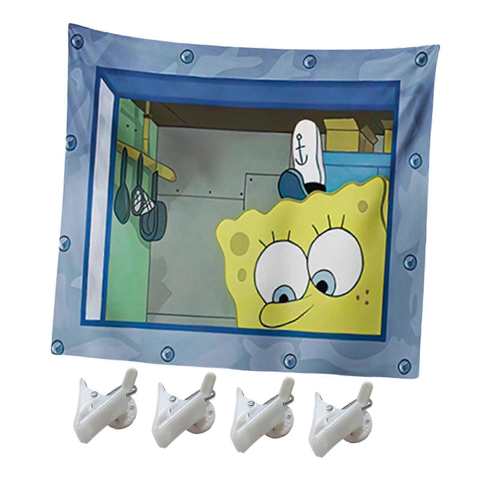 Spongebob tecknad gobeläng nyhet för sovsal vägg sovsal inredning vardagsrum stil a