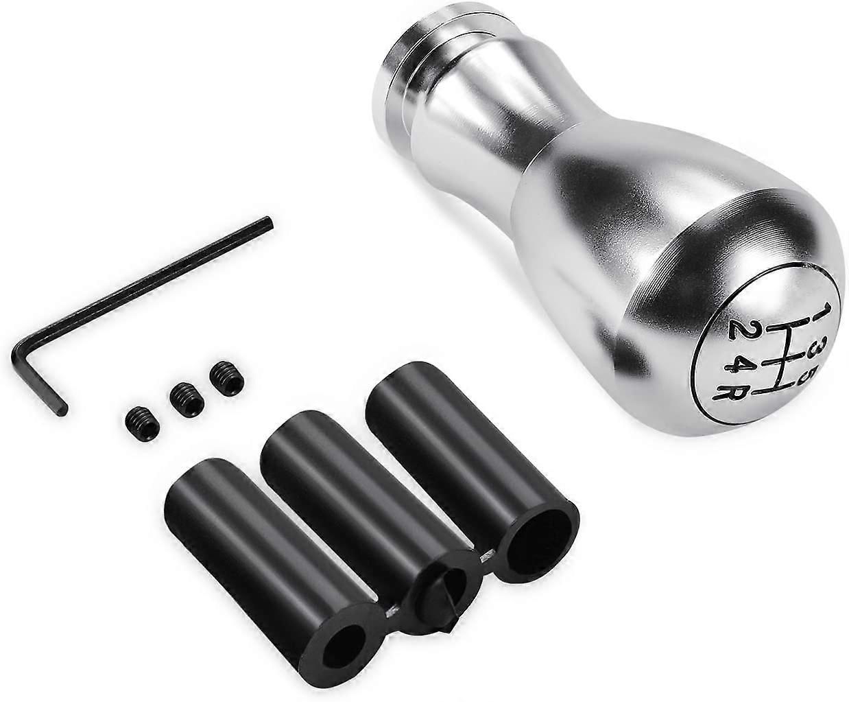 ユニバーサルマニュアルカーギアシフトノブアルミニウムシルバー