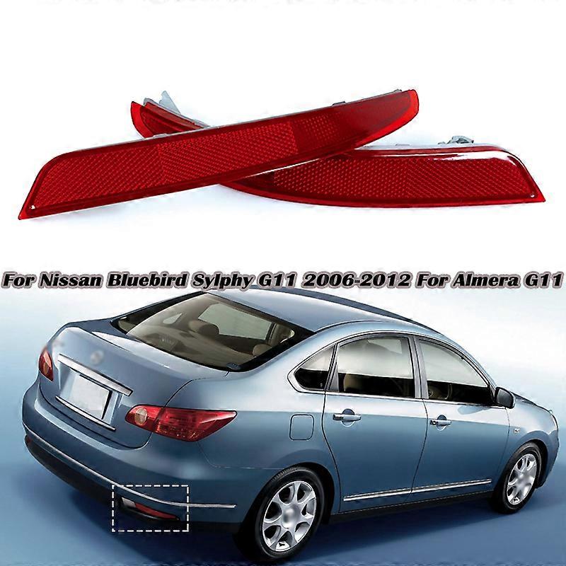 عاكس المصد الخلفي التلقائي لمصباح الفرامل الخلفي لسيارة نيسان بلوبيرد سيلفي G11 لسيارة ألميرا G11 فرامل الانتظار 2006-2007 2008 2009-2012