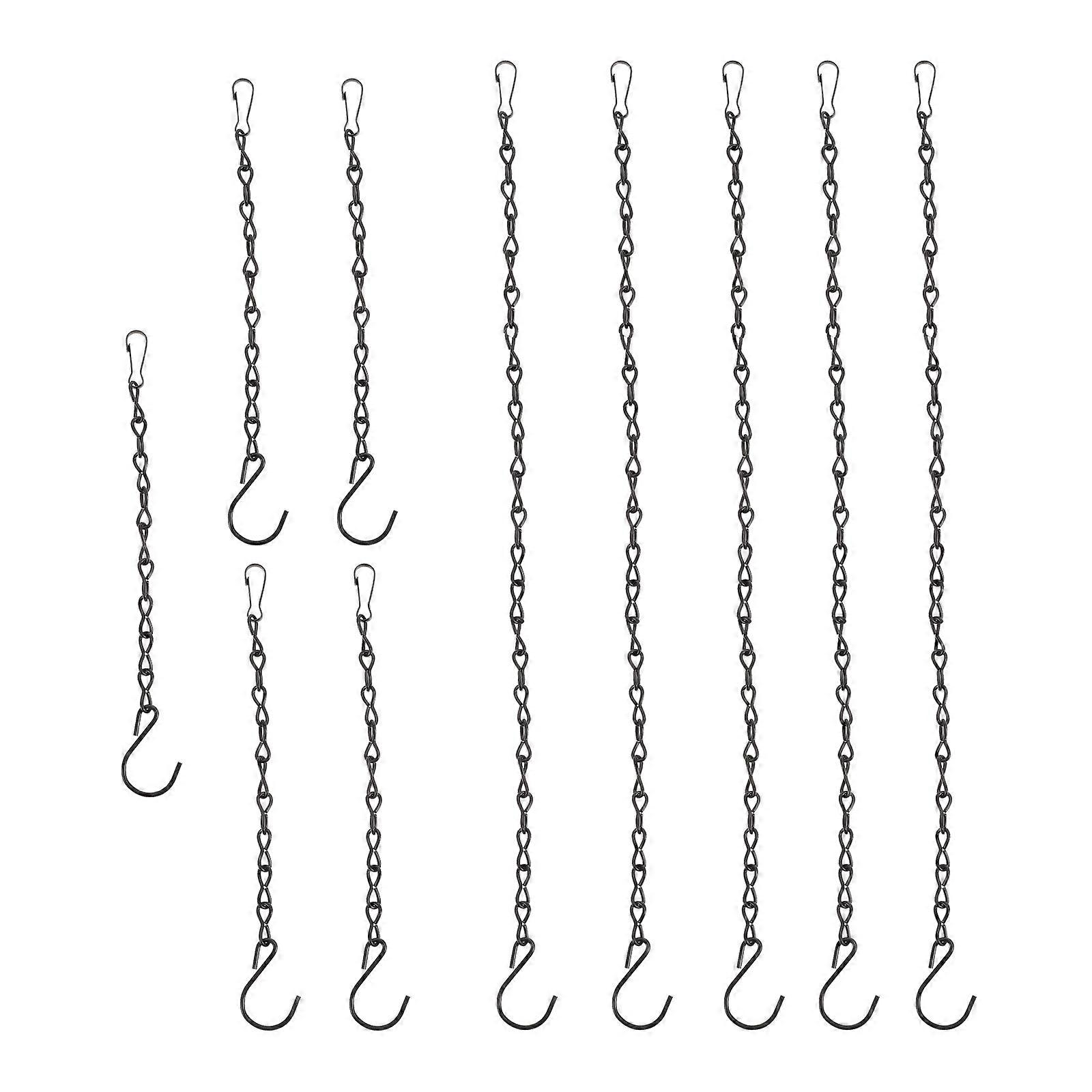 10Pcs Metal Hanging Chains Identification Plate Hanging Chain Planter Iron Chain Hanger