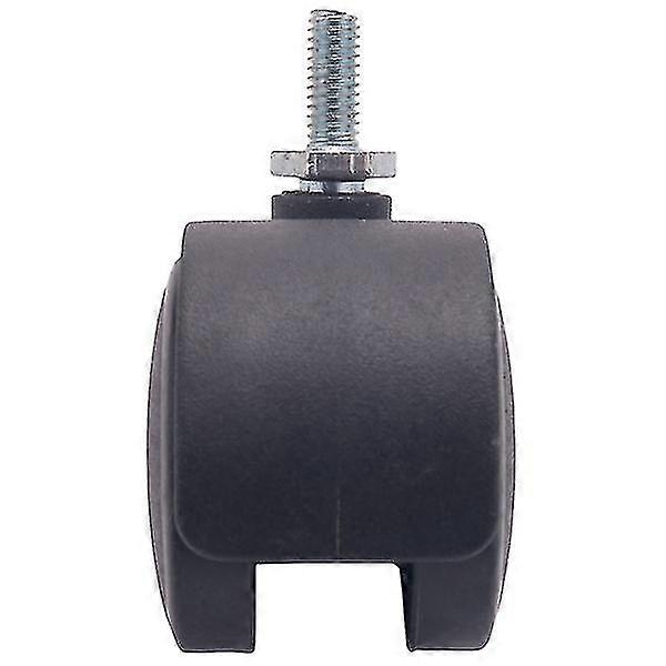 6mm Threaded Stem 40mm Dual Rotatable Caster Black