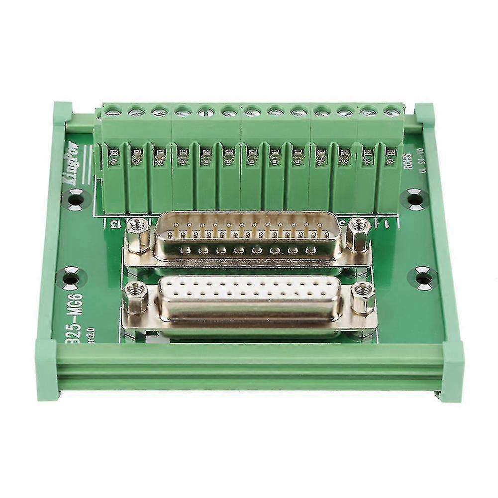 Db25 D Sub Male & Female Header Breakout Board Terminal Board Din Rail Mount Interface Module