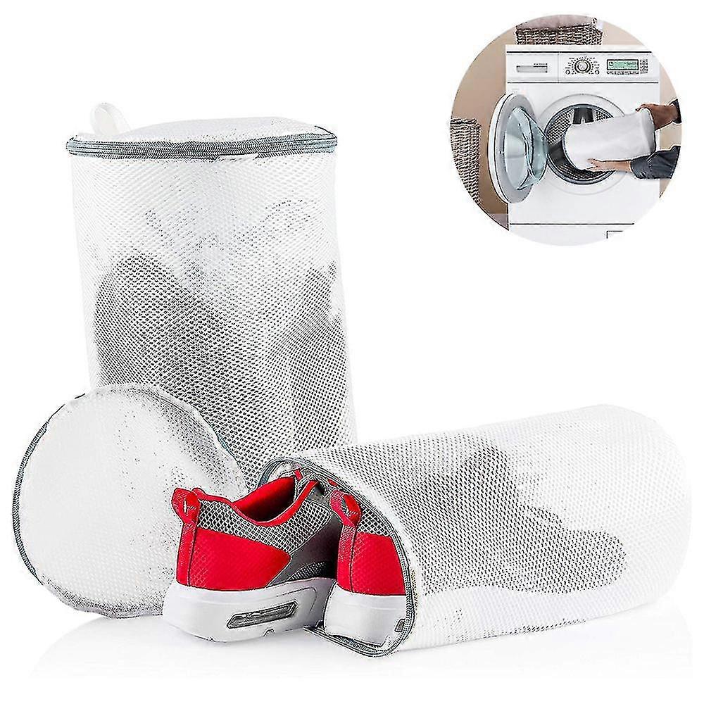 2 stk sko vaskeposer sneaker mesh vaskepose