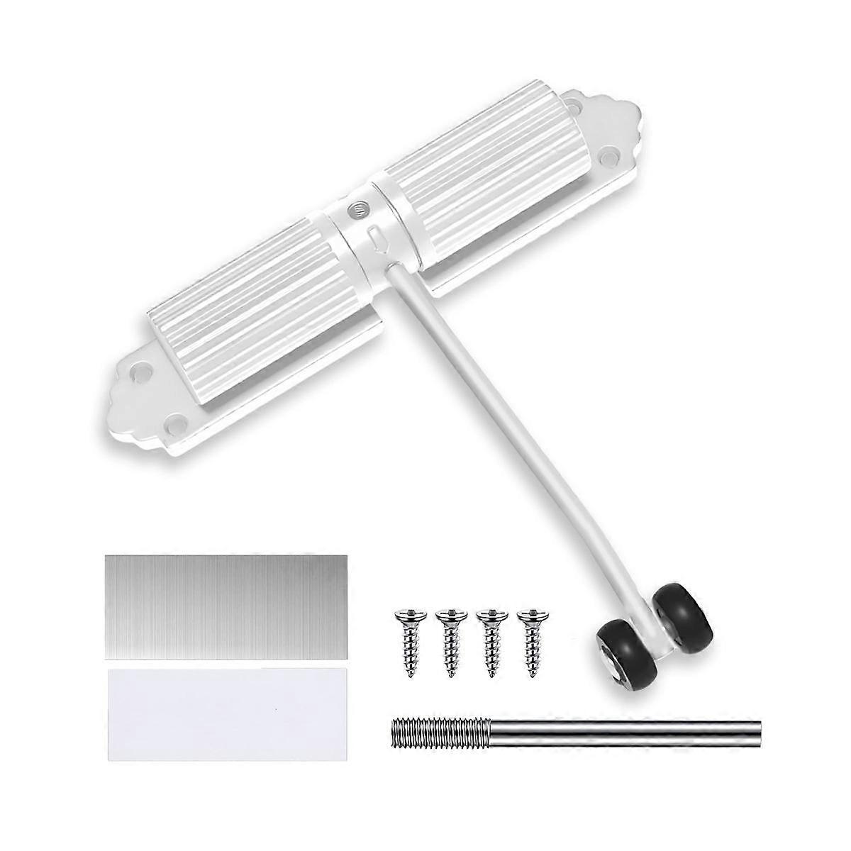 Automatic Door Closer Interior Door, Spring-Loaded Door Closer No Drilling, Adjustable Door Closer