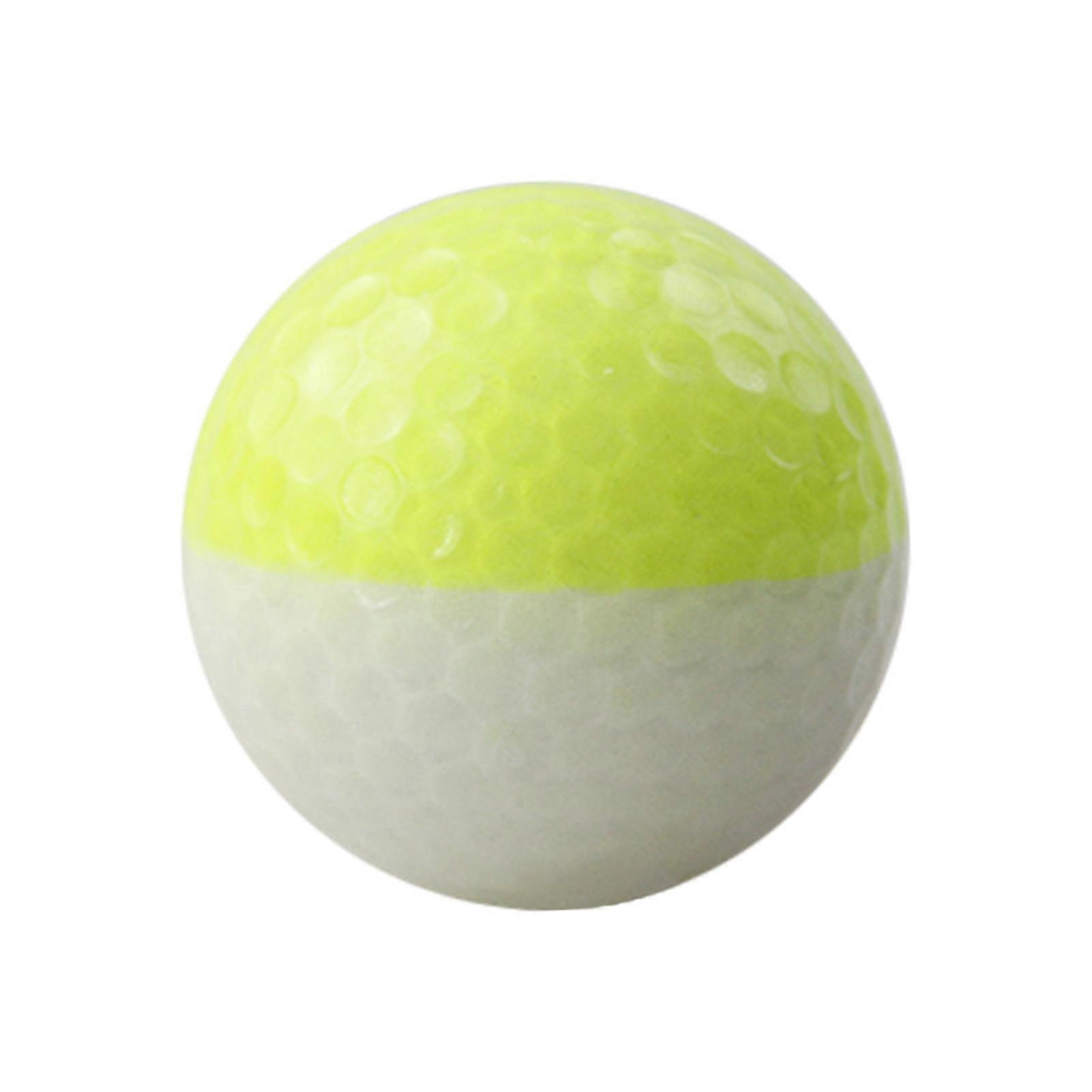 Lightweight Golf Ball Unique 2-Colors Assorted Double-Layer Golf Ball Better Control Golf Accessories for Golfers