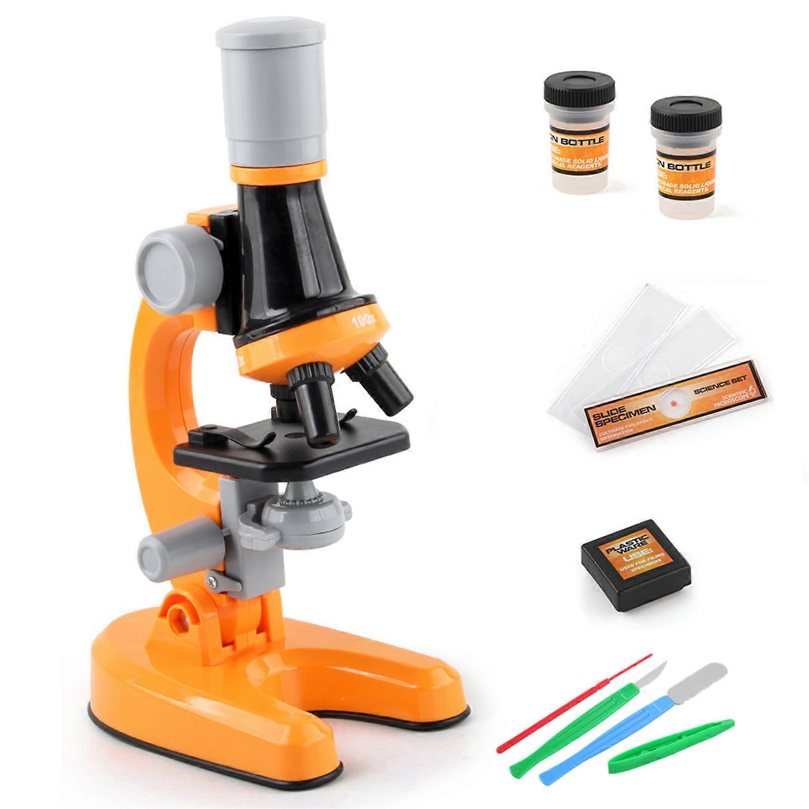 Children's Desktop Microscope Toys Set Science Experiment Puzzle Toys Set for Children Boy Girl