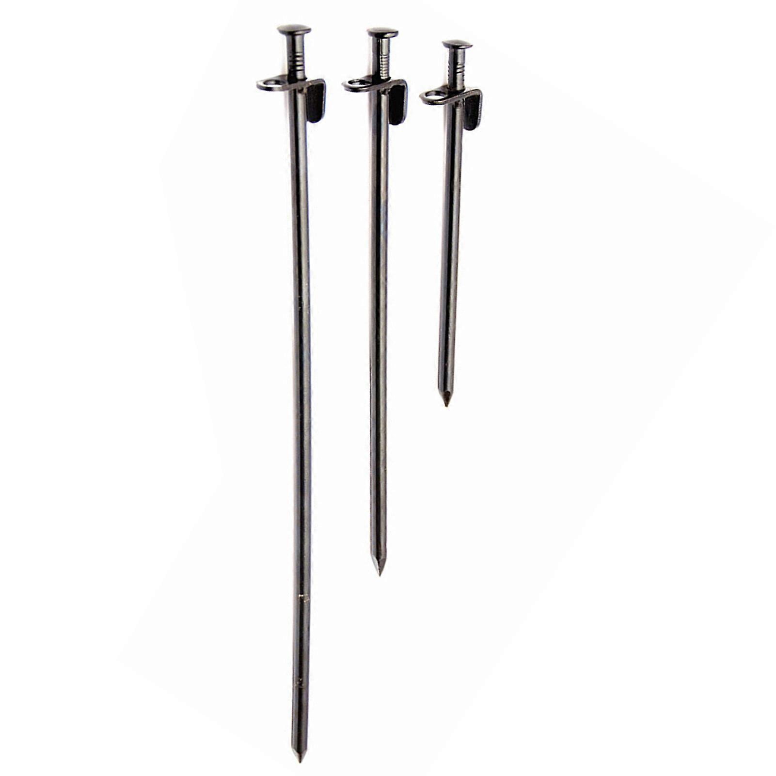 Power Pegs Hard Ground Tent Round Head Easy To Use Pegs Reusable Perfect for Camping Tents Gazebos and Gardening