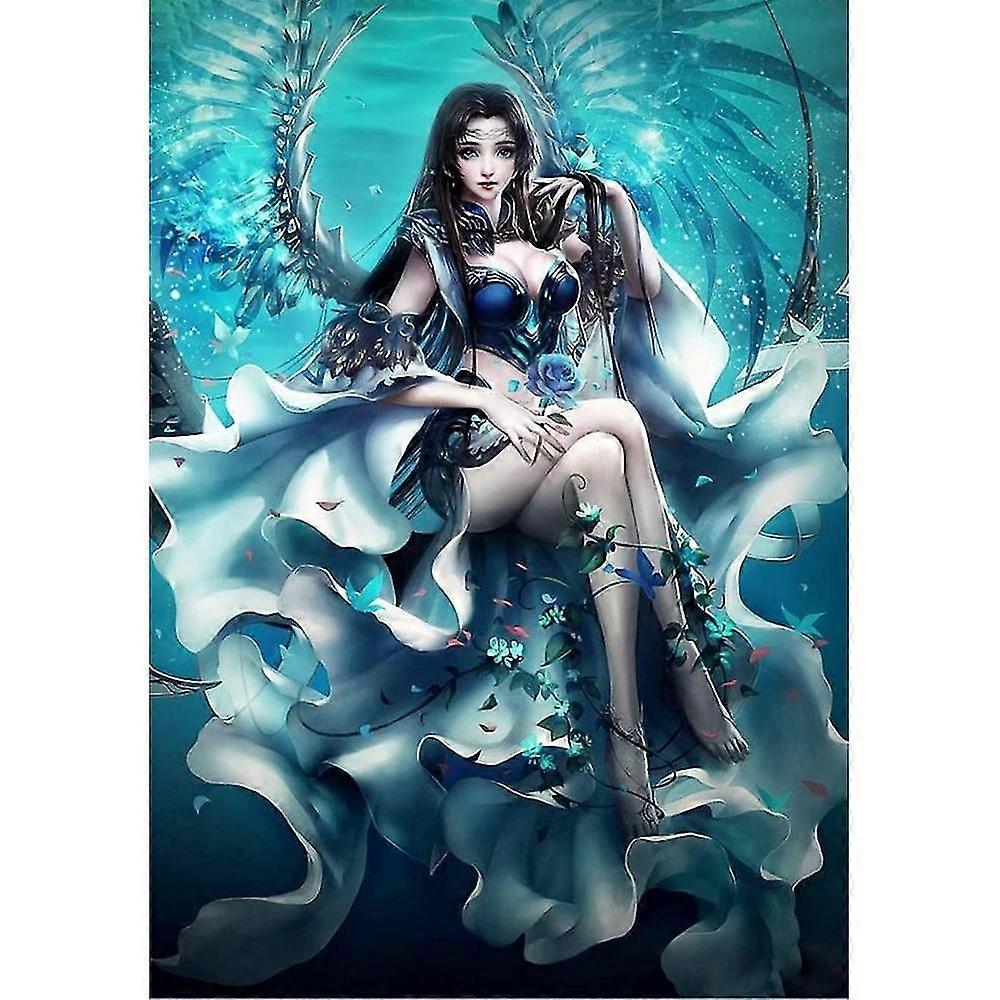 Angel Fairy Diy Diamond Embroidery Flowers Full Diamond Mosaic Painting For Decor 5d Crystal Cross Stitch Needlework