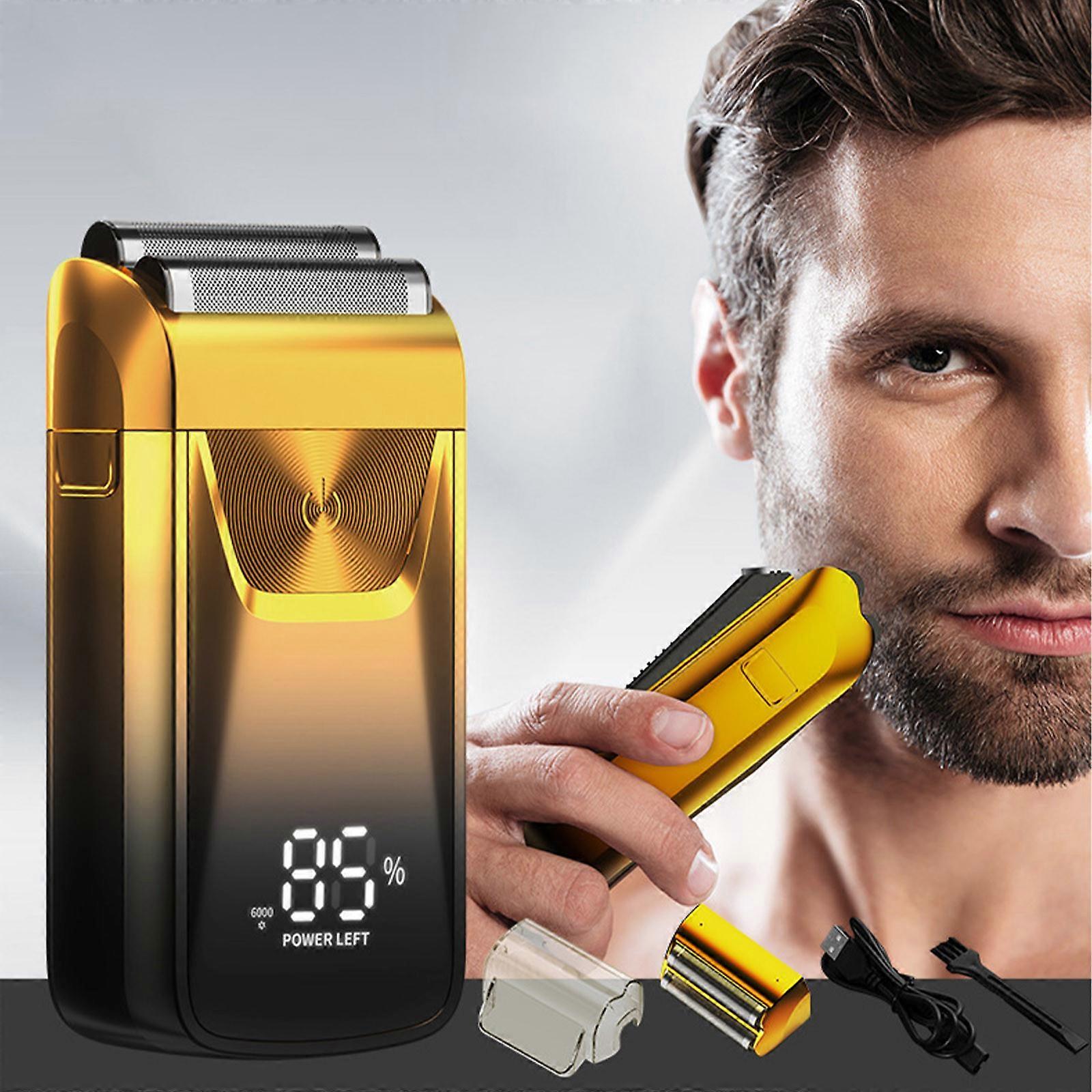 Electric Shaver For Men Bald Shavers For Men 2 In 1 Double Shaver For Men Barber Shaver With 3-Speed Shaver With LED Digital Display FLYE3039