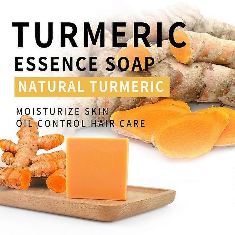 Melanin Turmeric Soap For Dark Spots & Acne, Turmeric Soap For Skin Brightening And Clearing Formula, All-inartificial Turmeric Soap Bar 20231120