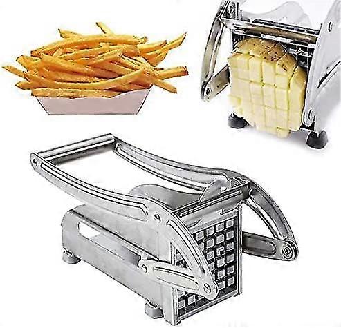 Stainless Steel Manual Potato Cutter French Fries Slicer Potato Chips Maker