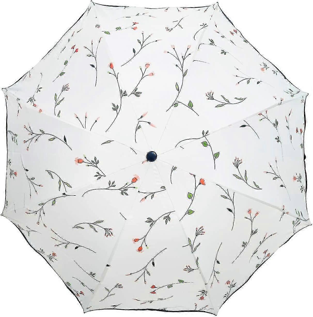 Dww-Sonnenschirm Anti Uv Faltschirme Damen Ombrelle Femme Geschmeidig Sommer Sonnenschutz Triple Uv Schutz Begonia Regenschirm Sonnenschirm Für Fra...