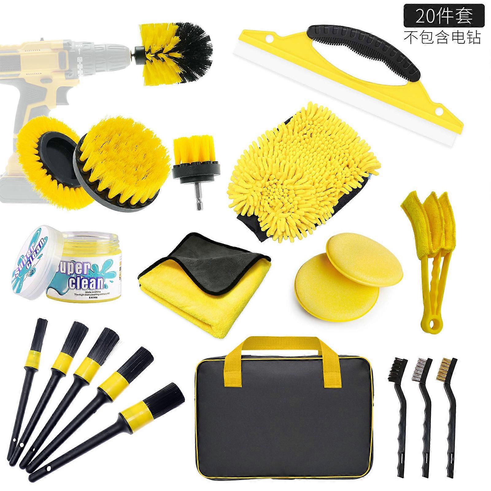 Drill Brush Kit Drill Brush Attachment With Extender Nylon Brushes