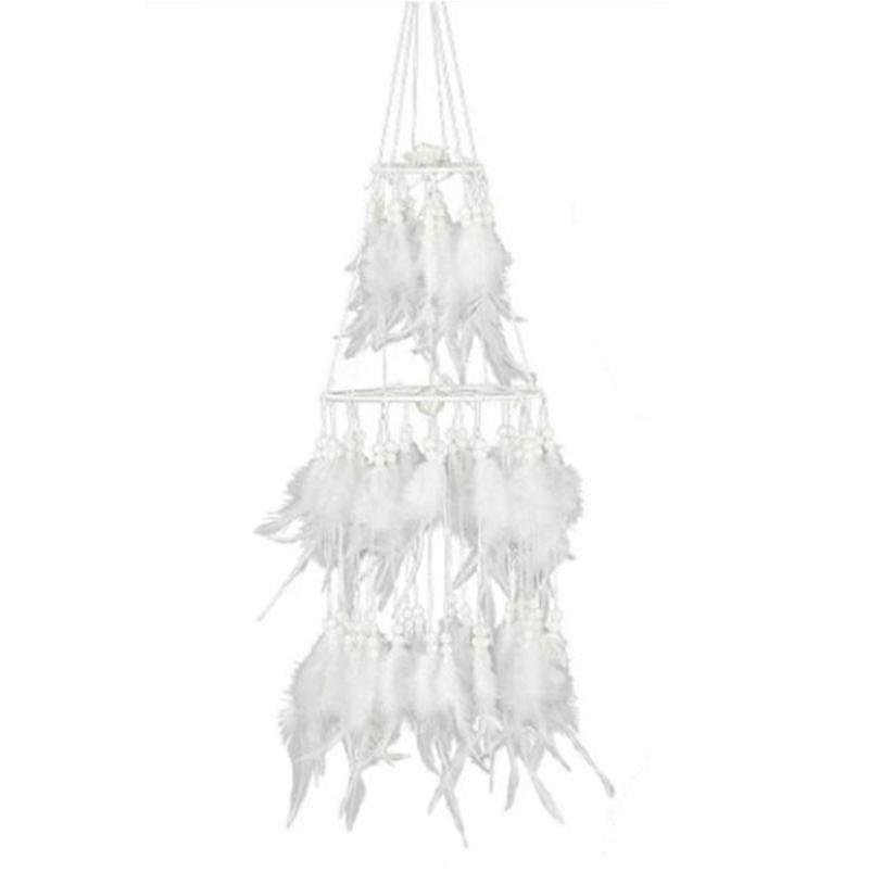 Dream Catcher Decoration With Warm Led String Lights For Hanging, Warm White Warm Light