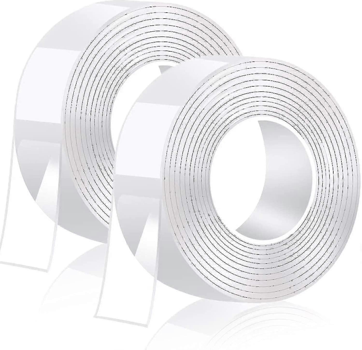 10m Double Sided Extra Strong Transparent Traceless Nano Tape Powerful, Removable, Washable, Reusable Double-sided Gel Tape For Carpet, Home, Kitchen