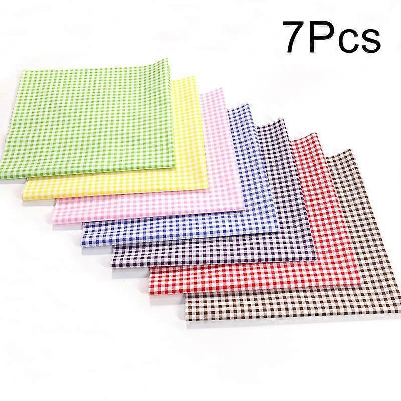 7pcs Flower Pattern Patchwork Fabric Printed Cotton Fabric Pure Cotton Floral Patchwork