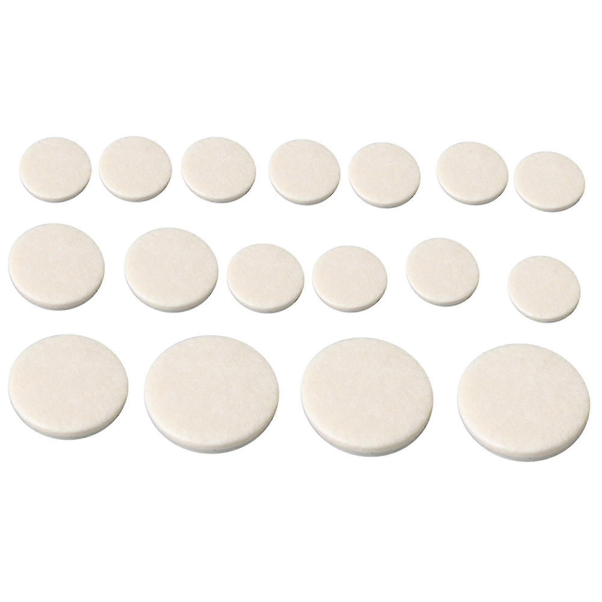 17 Piece Dia 9mm 11mm 14mm 16mm White Clarinet Pads Replacement Parts