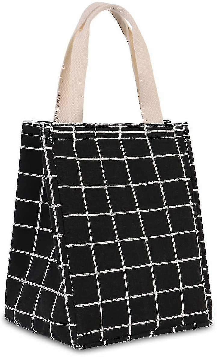 Reusable And Insulated Lunch Bag(black)